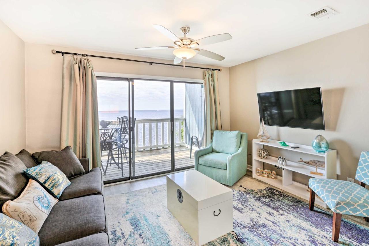 Waterfront Escape With Balcony On Shell Point Beach! Panacea Ngoại thất bức ảnh